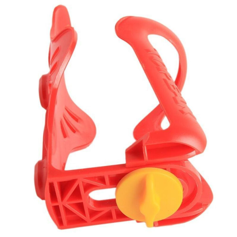 (red) 1 PC  Adjustable MTB Bicycle Water Bottle Cage Holder Black White Red Blue