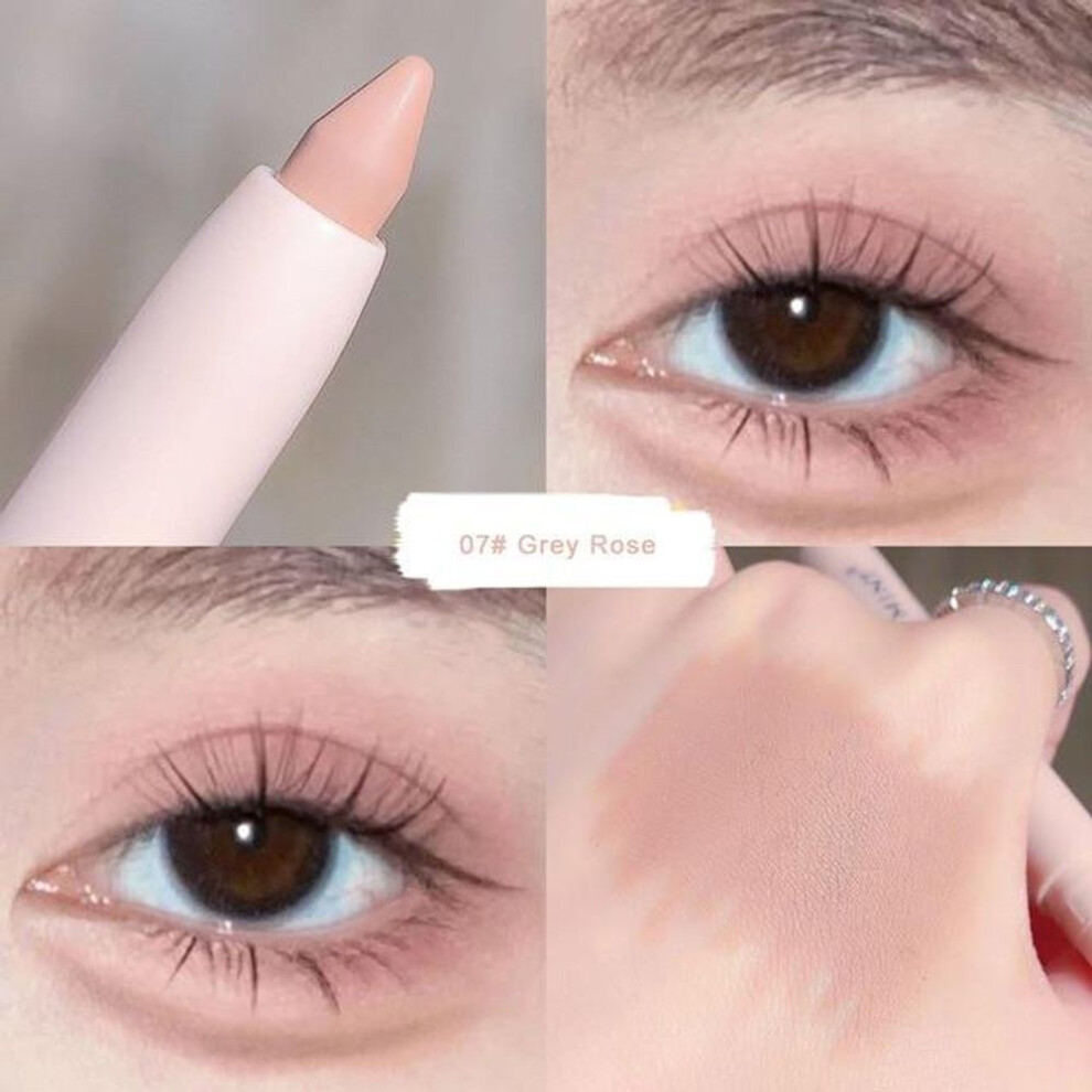 (as the picture, 7#) New Eye Shadow Lying Silkworm Highlighter Pen Korean Eyes Makeup Matte White Pearl High-gloss Brightening Glitter Eyeshadow Stick