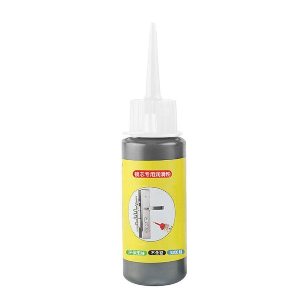 (as the picture, 60ML) 60ml Graphite Powder Lubricant Natural Lock Core Multi Purpose Household Lubricant For Door Lock Core Window Guides Keys