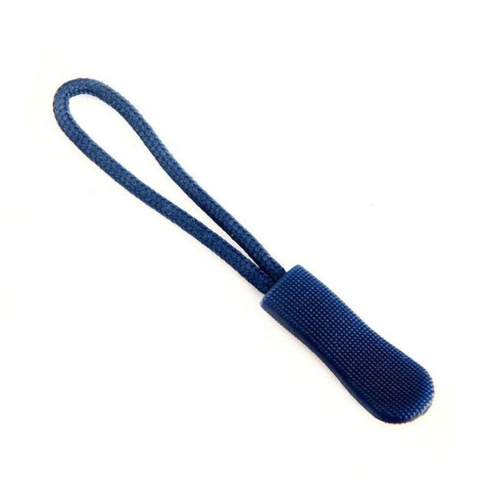 (navy blue, 20 Pcs) 20 Pcs Zipper Pull Puller End Fit Rope Tag Replacement Clip Broken Buckle Fixer Zip Cord Tab Travel Bag Suitcase Tent Backpack