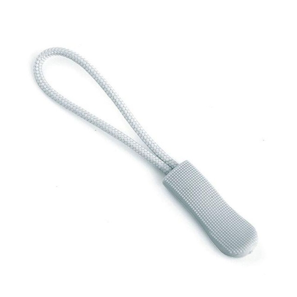 (grey, 20 Pcs) 20 Pcs Zipper Pull Puller End Fit Rope Tag Replacement Clip Broken Buckle Fixer Zip Cord Tab Travel Bag Suitcase Tent Backpack