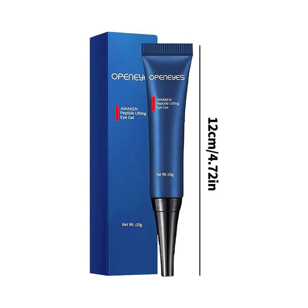 (15ml) Openeyes Awaken Peptide Lifting Eye Gel Men Eye Cream Moisturizing Under Eye Cream For Dark Circles Puffiness Fine Lines Eye Car