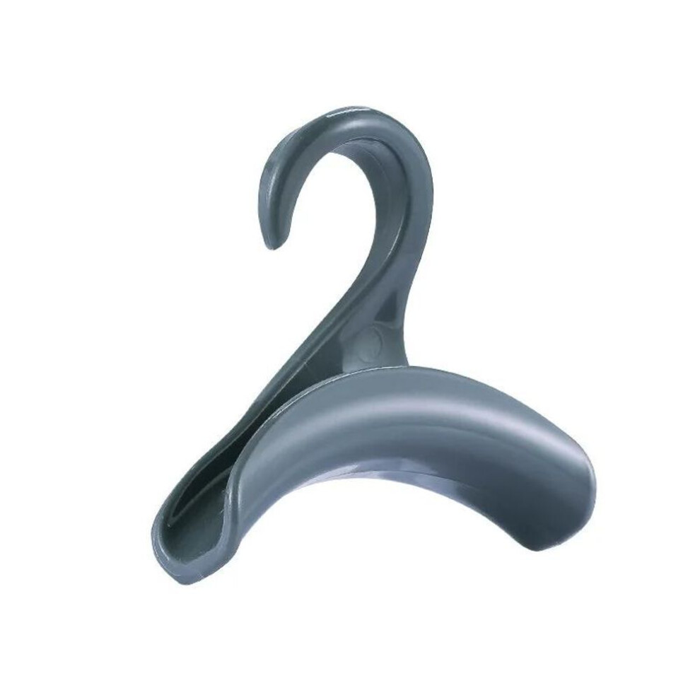 (gray) Home Closet Hat Silk Scarf Shawls Purse Handbag Organizer Storage Arched Hanger Hook 1Pcs New Durable PP Bag Rack Holder