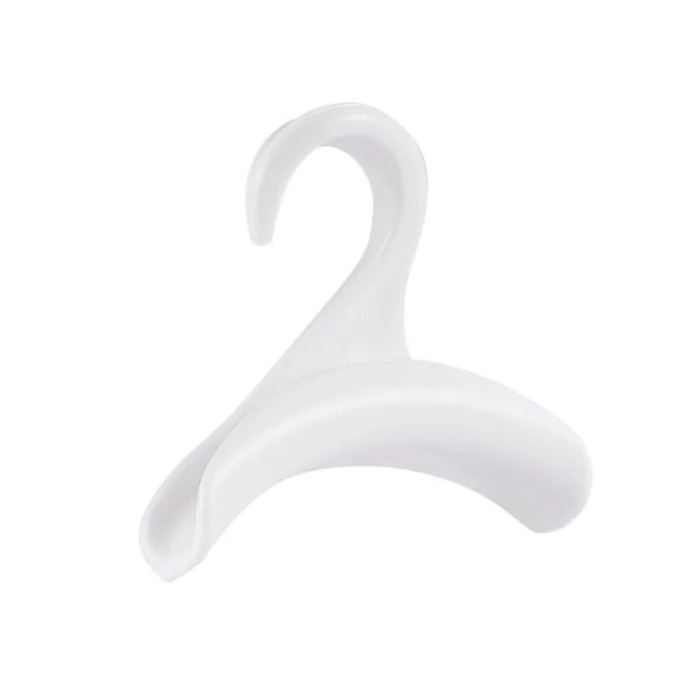 (white) Home Closet Hat Silk Scarf Shawls Purse Handbag Organizer Storage Arched Hanger Hook 1pcs New Durable Pp Bag Rack Holder