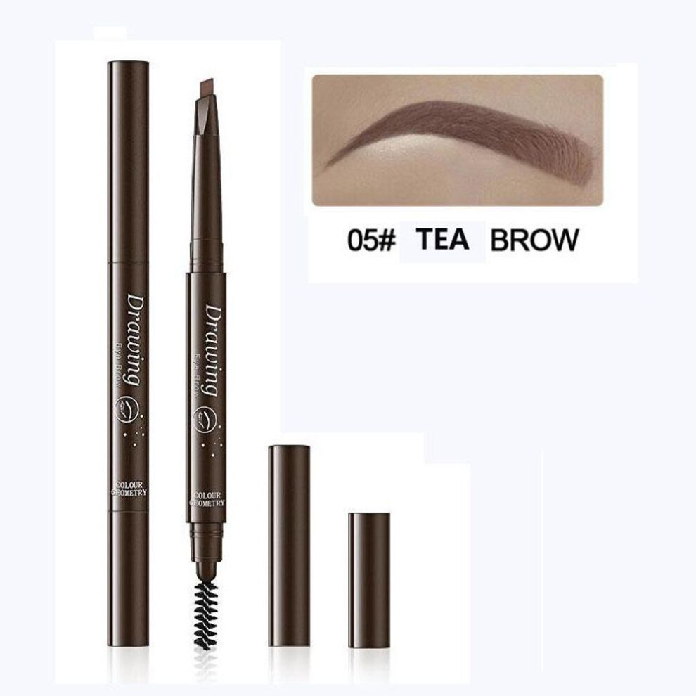 (brown) Eyebrow Pencil Makeup Tint Natural Long Lasting Paint Tattoo Eyebrow Waterproof Black Brown