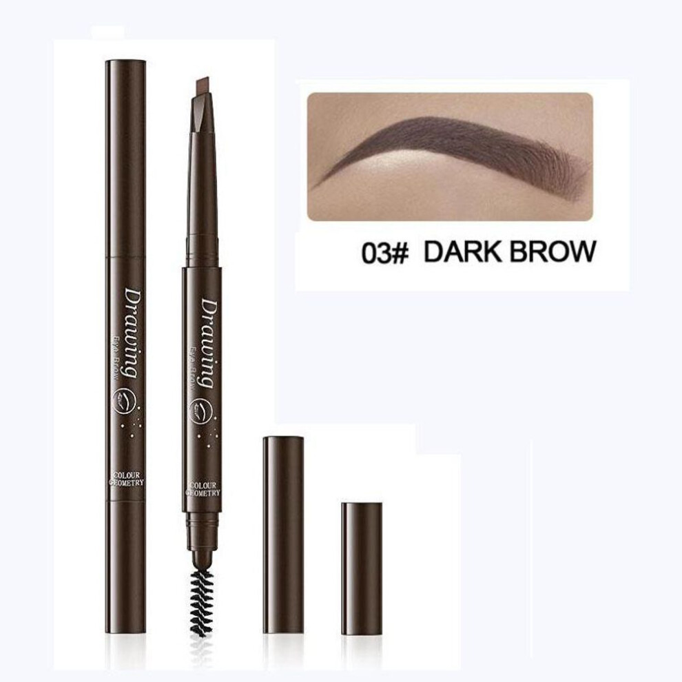 (dark brown) Eyebrow Pencil Makeup Tint Natural Long Lasting Paint Tattoo Eyebrow Waterproof Black Brown
