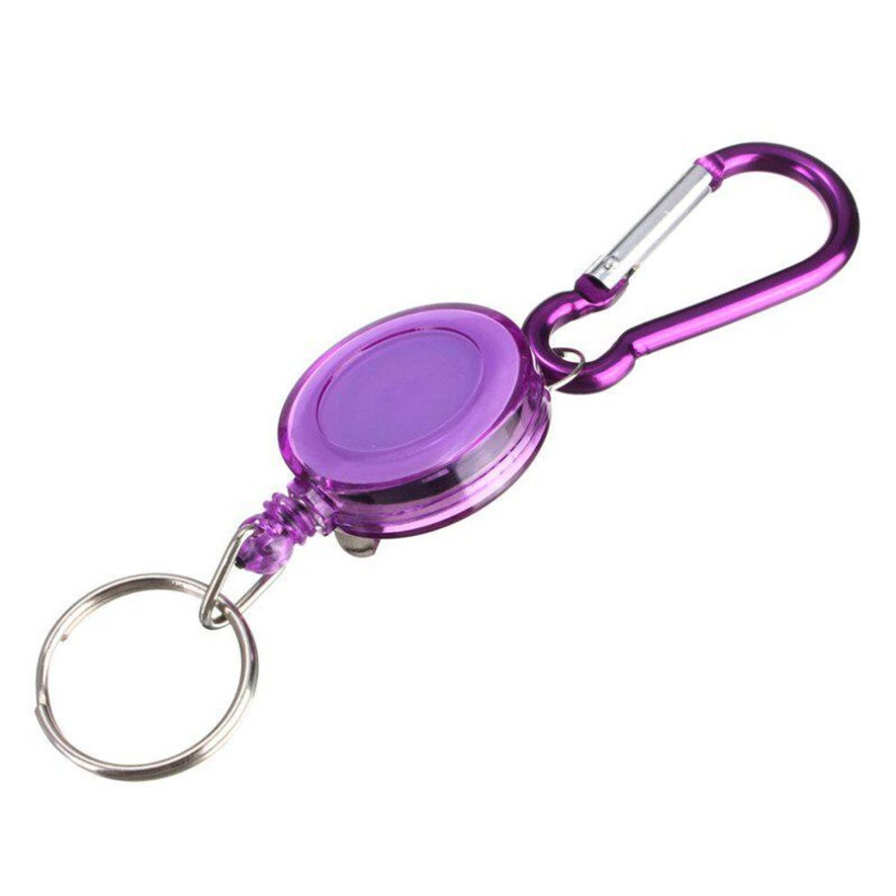 (Other) Retractable Pull Key Chain Keyring Holder Key Chain Bus Id Card Badge Holder School Office Home