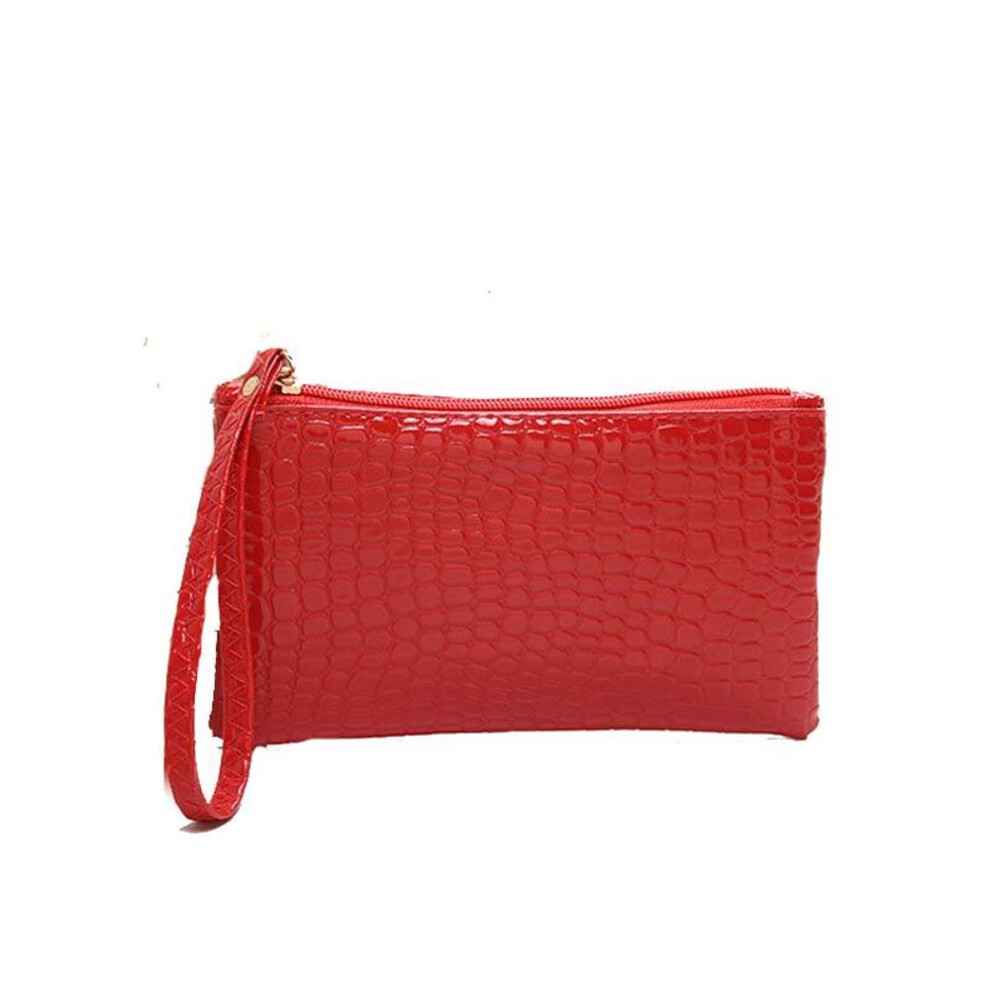 (red) Ladies' Organizer Bag with Makeup and Toiletry Pouch