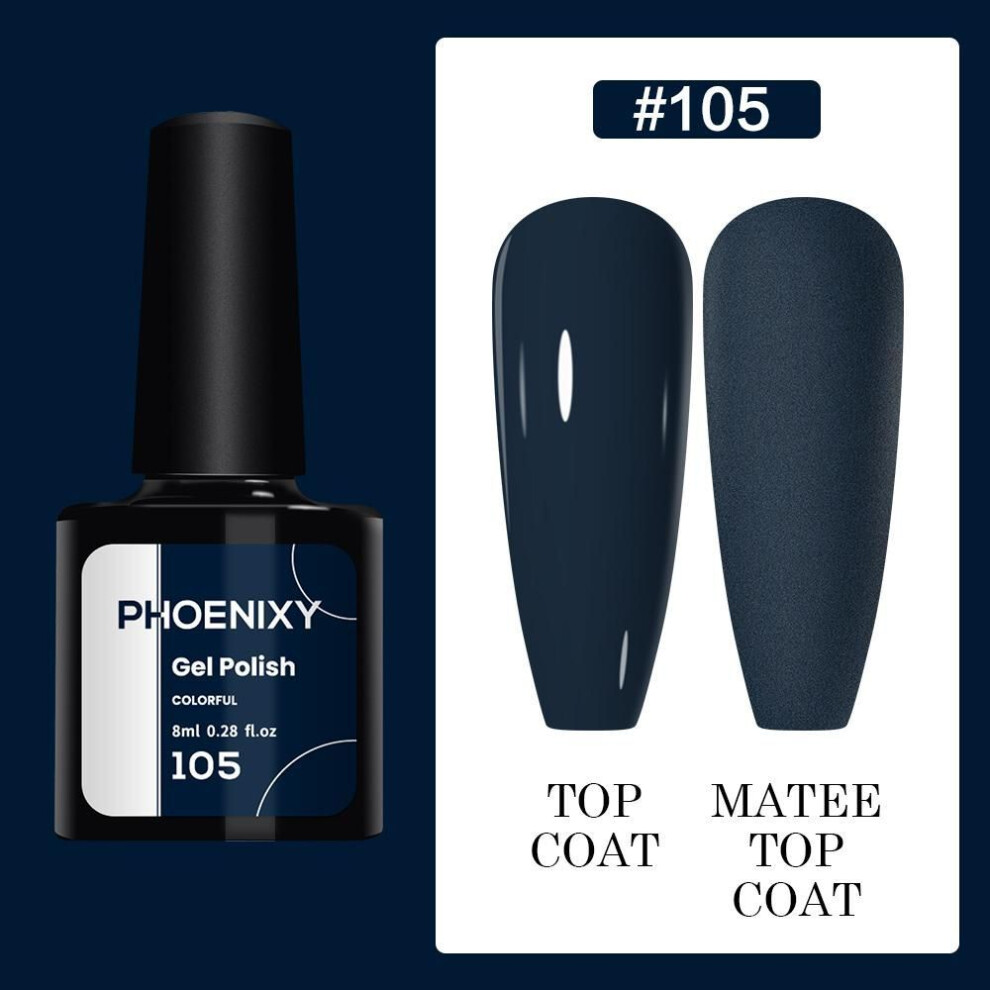 (color 05) PHOENIXY 60-Color UV Gel Nail Polish Set with Glitter, 8ML