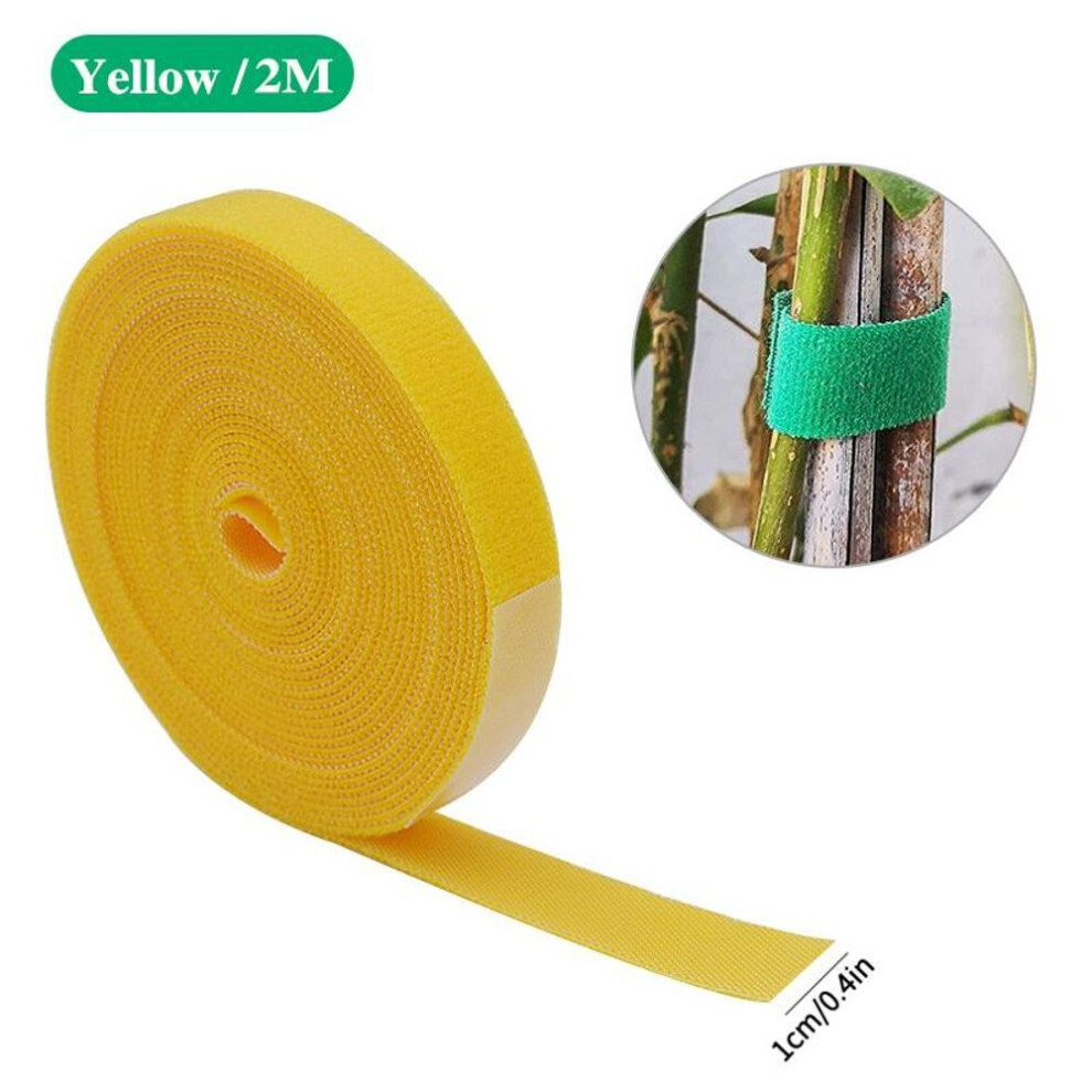 (yellow, 3 Rolls) 3 Rolls Green Garden Twine Plant Ties Nylon Plant Bandage Garden Hook Loop Bamboo Cane Wrap Support Garden Accessories