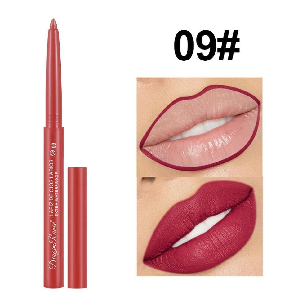 (09) Matte Lipstick And Lip Liner Set, Long Lasting Waterproof Lipstick With Smooth Texture And Bold Color For Women