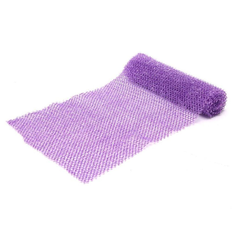 (purple) African Net Sponge Exfoliating Body Net Scrubbing Wash Net Shower Scrubber