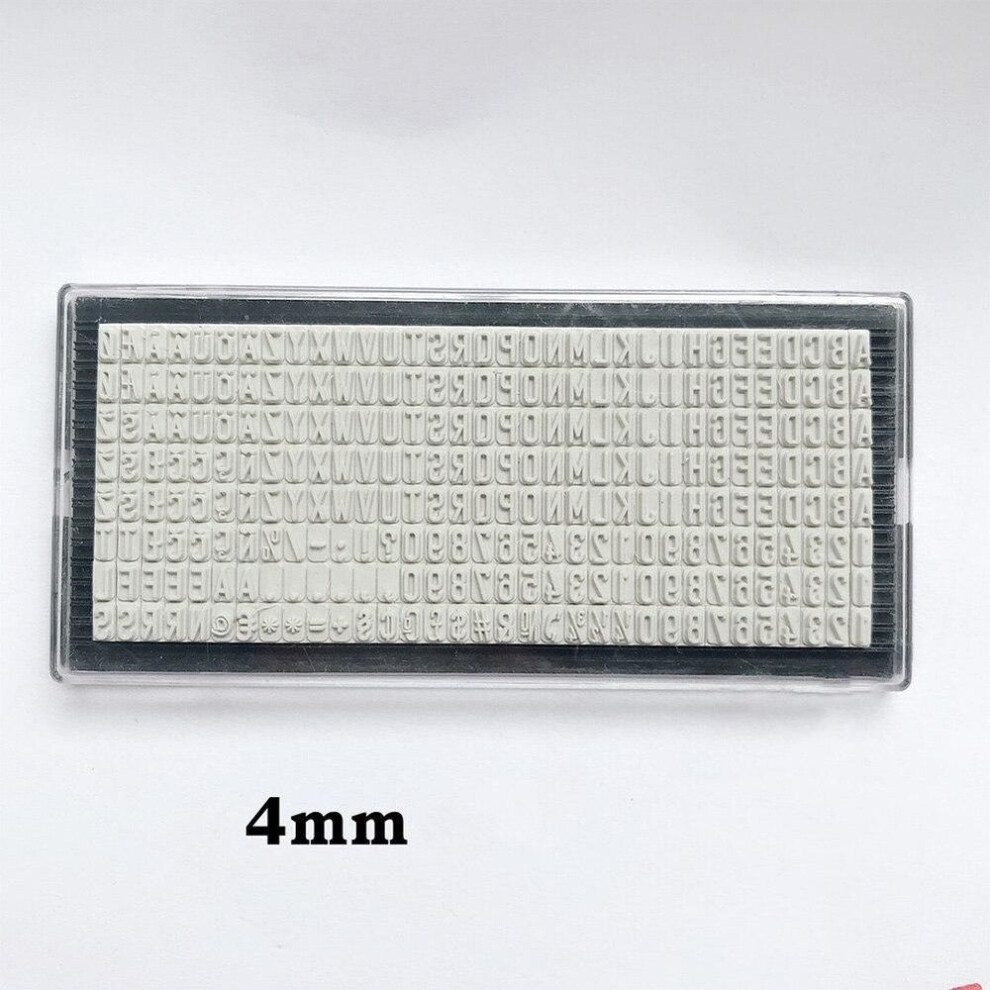 (4mm) 3mm/4mm/6.4mm Stamp Letters Plate Custom Personalised Name Address Rubber Stamp Accessory For Digital Letter Stamp Diy Scrapbook