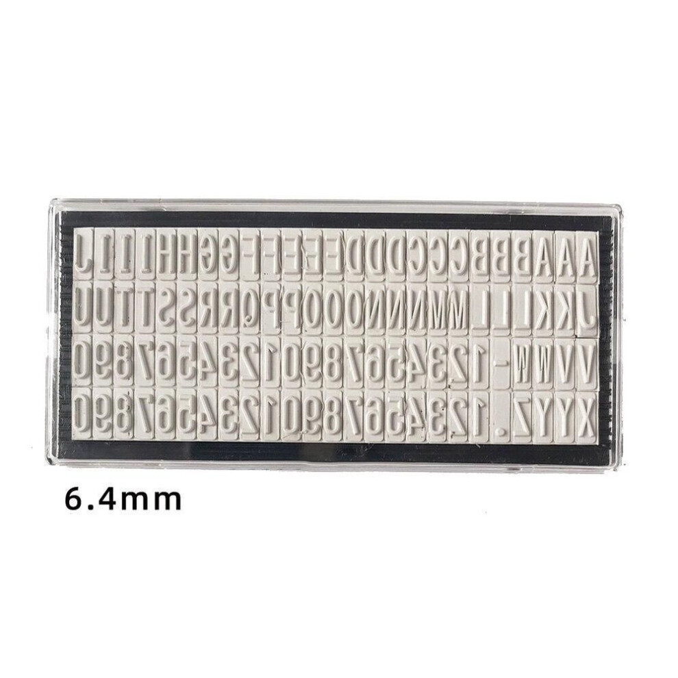 (6.4mm) 3mm/4mm/6.4mm Stamp Letters Plate Custom Personalised Name Address Rubber Stamp Accessory For Digital Letter Stamp Diy Scrapbook