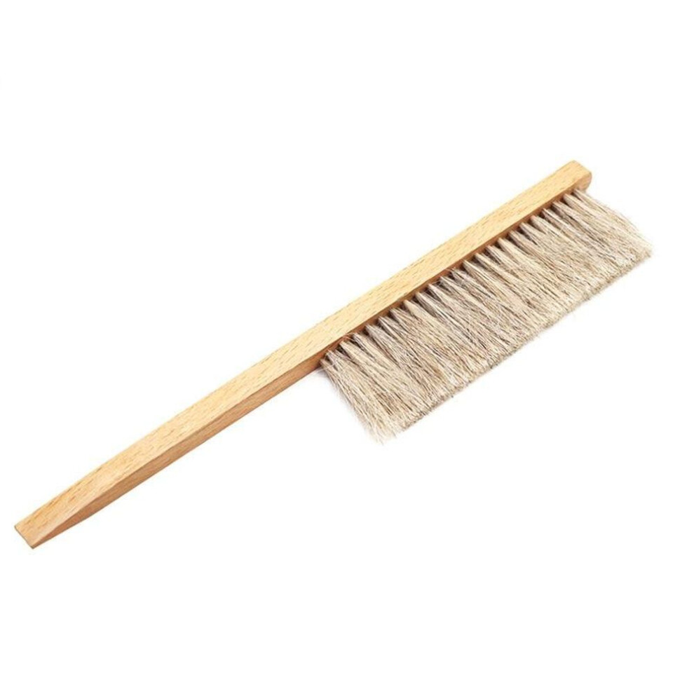 (light grey) Beekeeping Tools Wooden Honey Brush Sweeping Bees Two Rows Ponytail Hair New Beekeeping Equipment