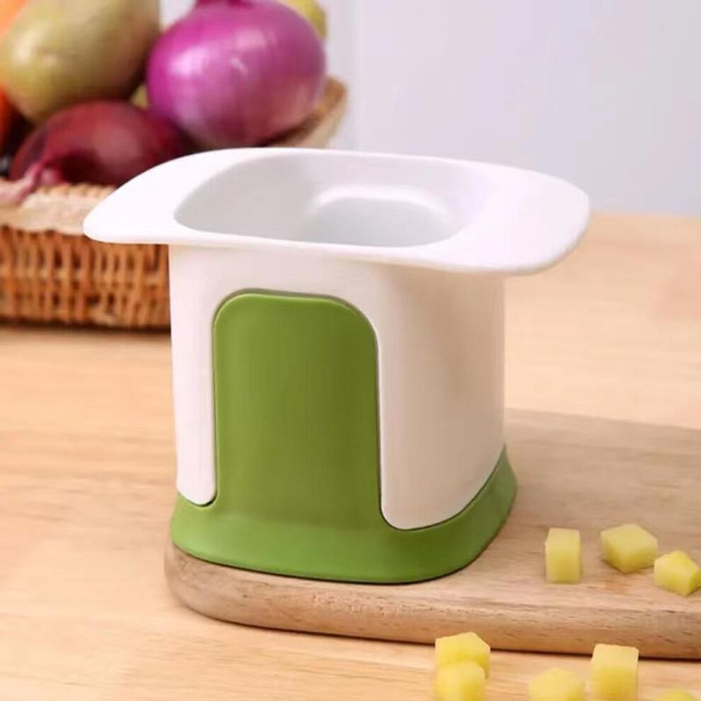 (white) Multifunctional Vegetable Chopper Onion Dicing Artifact French Fries Slicer Kitchen Gadget Cucumber Potato Slicer Kitchen Tools