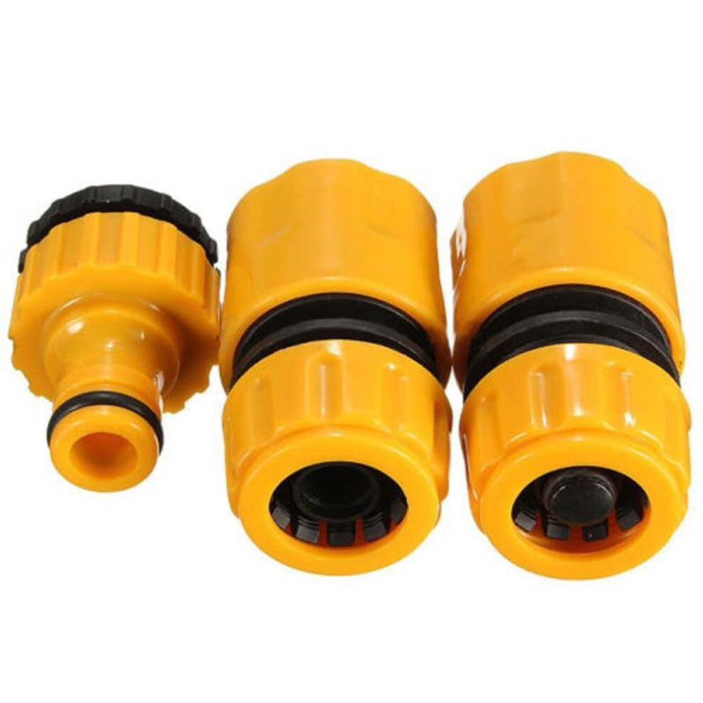 3Pcs Quick Water Connector Adapter Quick Connection Adapter Chuck Spiny Irrigation Hose Connector