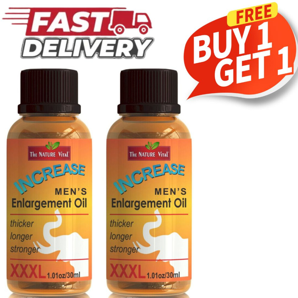 Men's Enlargement Oil Thicker, Longer & Stronger XXXL 30ml Pack Of 2 |Increase p*nis size oil |Better Circulation & Performance |Male Enhancement