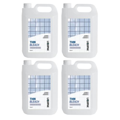 (4x5 Litres) Thin Bleach
