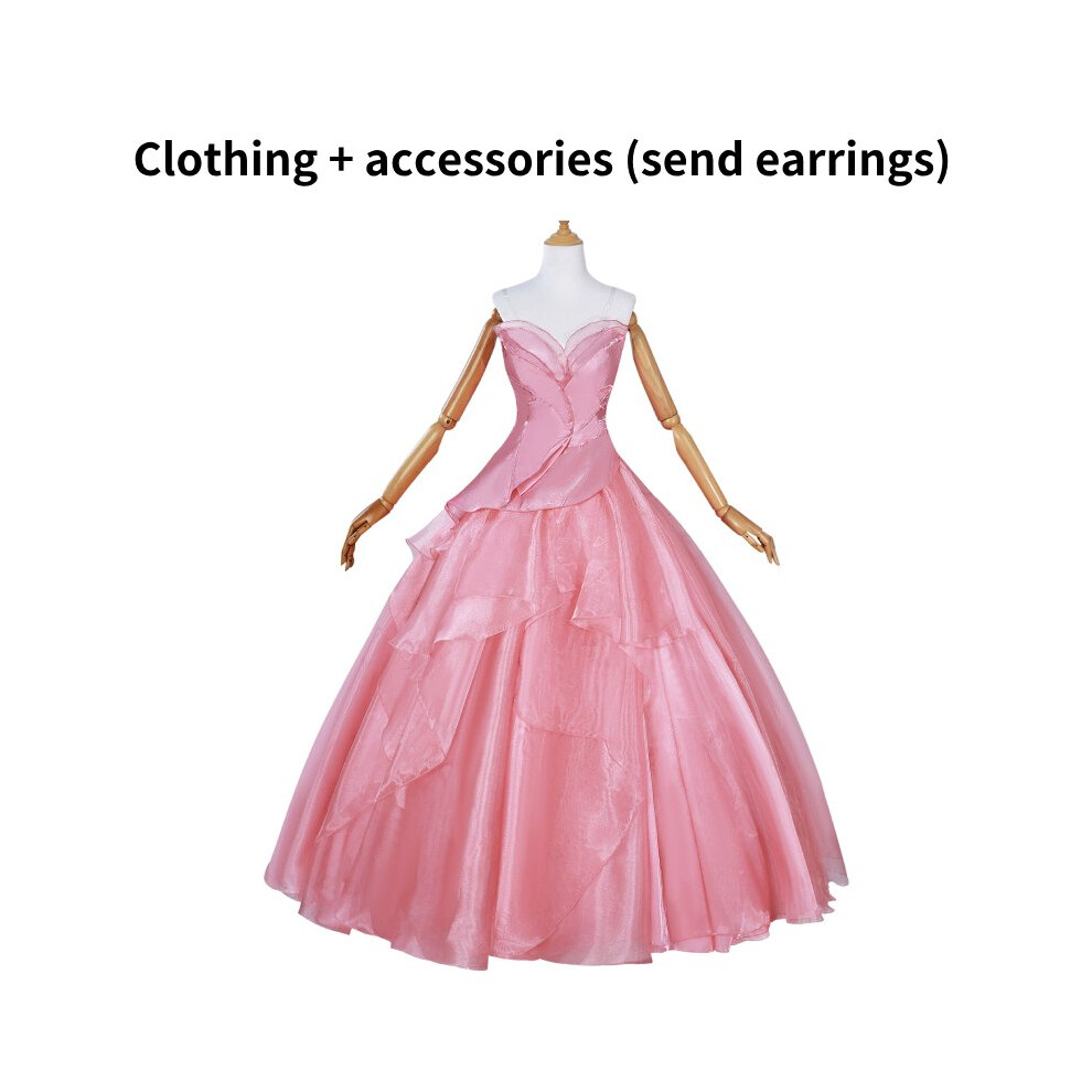 (Glinda, S) Glinda Elphaba Wicked Skirt Role Play Cosplay Costume Clothes Suits Performance Not,Specified