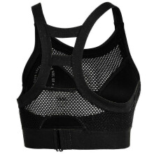 (As show, One size) X Selena Gomez Round Neck Sleeveless Black Womens Mesh Sports Bra 517793 01