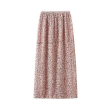 (Pink, One size) Shiny Sequin Half Length Skirt for Women With Split Back Straight Tube/Hip Wrap Skirt