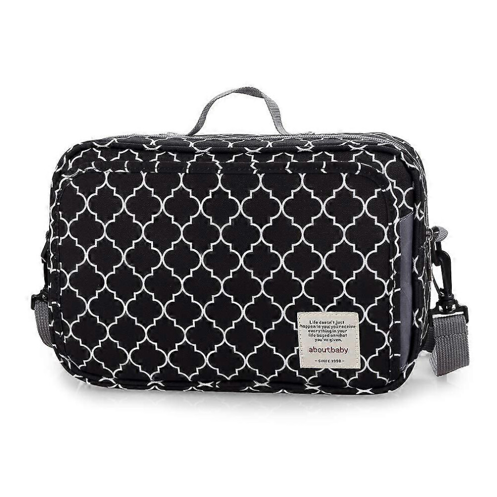 (As Show, One Size) Linjou Baby Diaper Bag Stroller Bag - Diaper Caddy Tote Baby Stroller Bag For Diapers(Black) Black