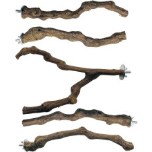 (As show, One size) LINJOU 5 PCS Bird Perch Natural Grape Stick Bird Standing Stick For Parakeets, Finches