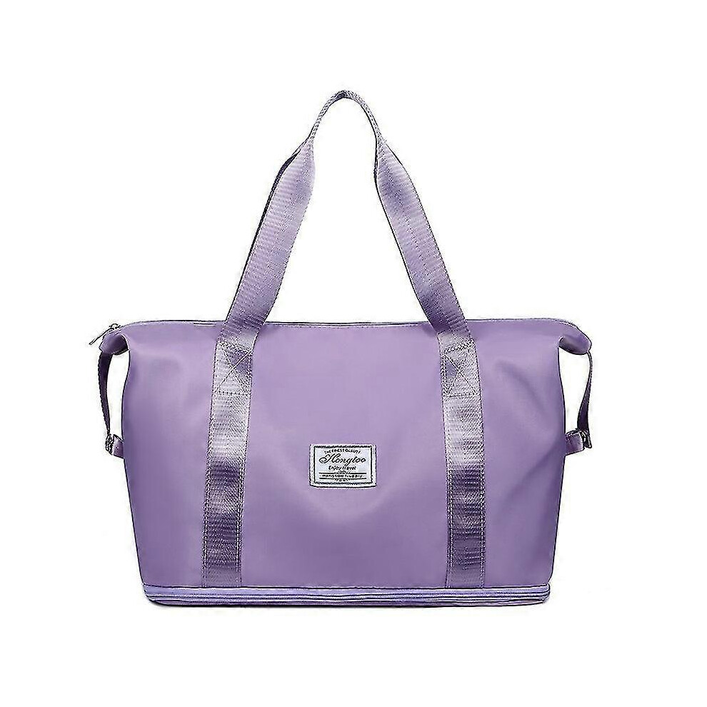 (Purple, One size) Large Travel Tote Bag, Waterproof Duffel Gym Tote Bag-image-OPC-PG58QX8-NEW