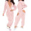 (M, One size) Opening Pajamas Long Warm Brushed Bodysuit 1