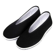 (42, One size) Retro Black Martial Arts Kung Fu Shoes