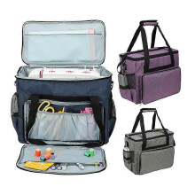 (Purple, One size) Sewing Machine Bag Waterproof Portable Large Capacity Travel Storage Bag 600d Oxford Fabric