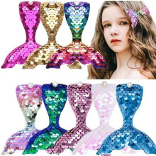 Mermaid hairpins girl haircut baby headgear 8st fäger