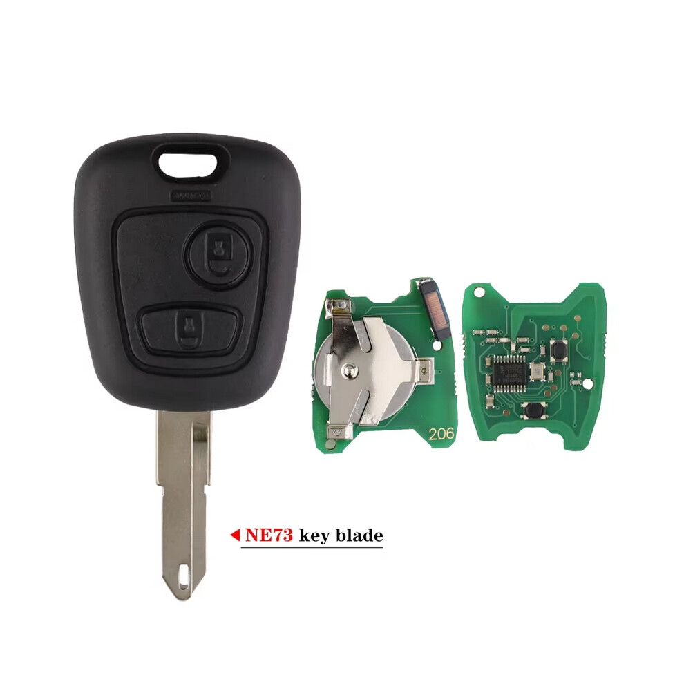 (Remote Ne73) For Citroen C1 C2 C3 Saxo Xsara Picasso Berlingo 433Mhz Remote Car Key For Peugeot 106 107 307 206 207 Partner Id46 Pcf7961 Chip 6911245841140