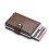 PopUp Smart Card Holder Pushes Front 8pcs Card RFID-NFC Safe- Brown 1
