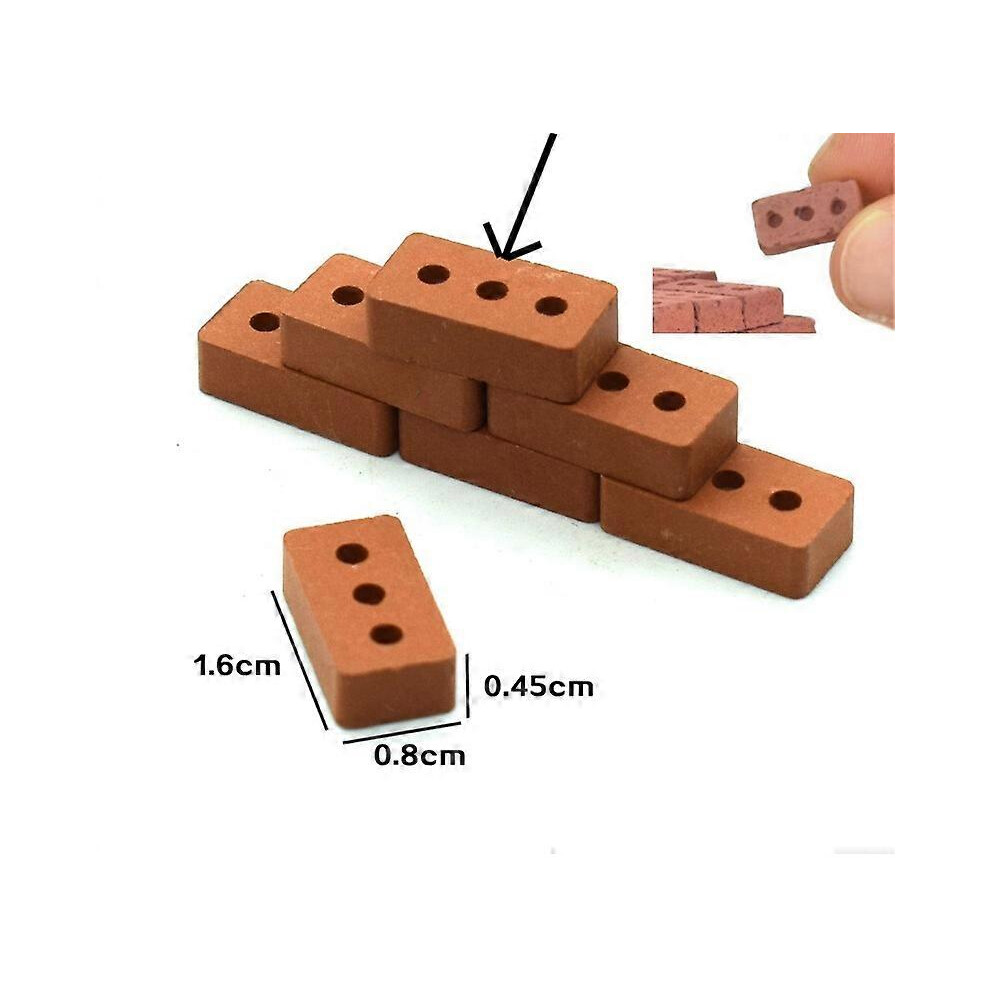 Bricks Building Role Play Toy,Size1.6*0.8*0.45cm,Potter's Clay Construction Blocks (100PCS)