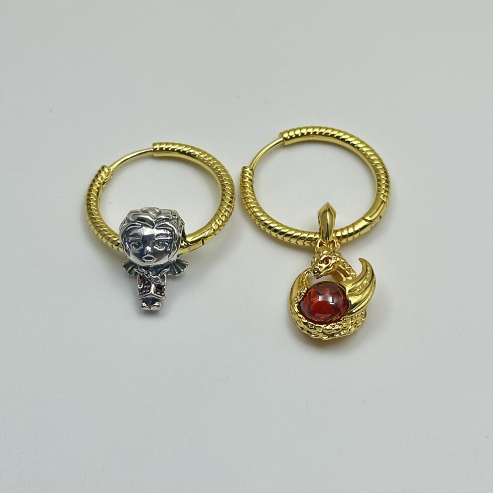 Pandora'S Game Of Thrones Series Dragon Fire Daenerys Earrings Set