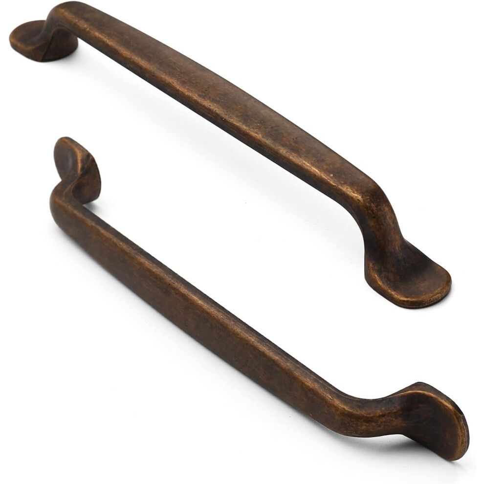 (160mm, Brass) Cabinet Hardware Drawer Appliance Pulls, Kitchen Cabinet Door Handles Pull,Drawer Wardrobe Handles,Brass- 6.3 Inch(160mm) Hole Center