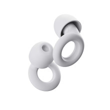 (White)Ear Plugs for Sleep Super Soft, Reusable Hearing Protection in Flexible Silicone for Noise Reduction & Flights