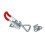 (2pcs, One size) Heavy Duty Adjustable Toggle Latch Clamp With Lock Hole Holding Capacity Large Pull Action Latch 1