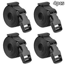 (As show, One size) 10pcs/4pcs 188cm x 2.5cm Belt Buckle Packaging Strap Adjustable Luggage Strap Backpack Binding Buckle Insertion Buckle Nylon Strap