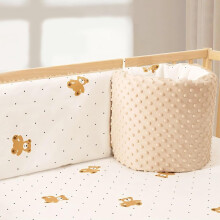 (110CM, C) Breathable crib border, cot border, padded crib border, baby bed, collision protection, soft, breathable baby bed border, washable bed border
