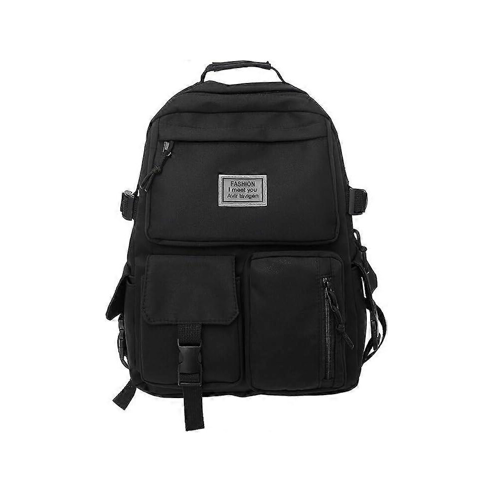 (Colour, One size) School Backpacks for Teen College Rucksack Lightweight Rucksack for Girls Boys High Middle School Daypack Casual Daypacks Cute Back-image-OPC-PG592ZG-NEW