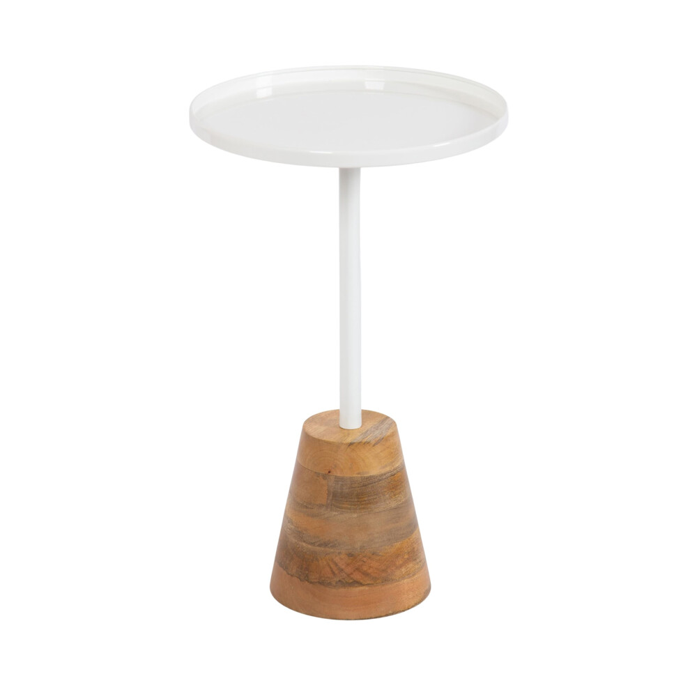 Kate et Laurel Tira Table d'appoint ronde    l   gante 14 x 24 Agate noire et or Table d'appoint circulaire glamour moderne avec plateau en pierre na