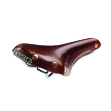 Fahrradsattel - BROOKS - Swift Chrome Special - Braun - Verchromter Rahmen - Kupferriegel