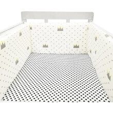 (100cm, 4#) Bed border for baby bed, soft and safe border for baby's sleep, protects against shocks, for baby bed and cot, hypoallergenic and washable
