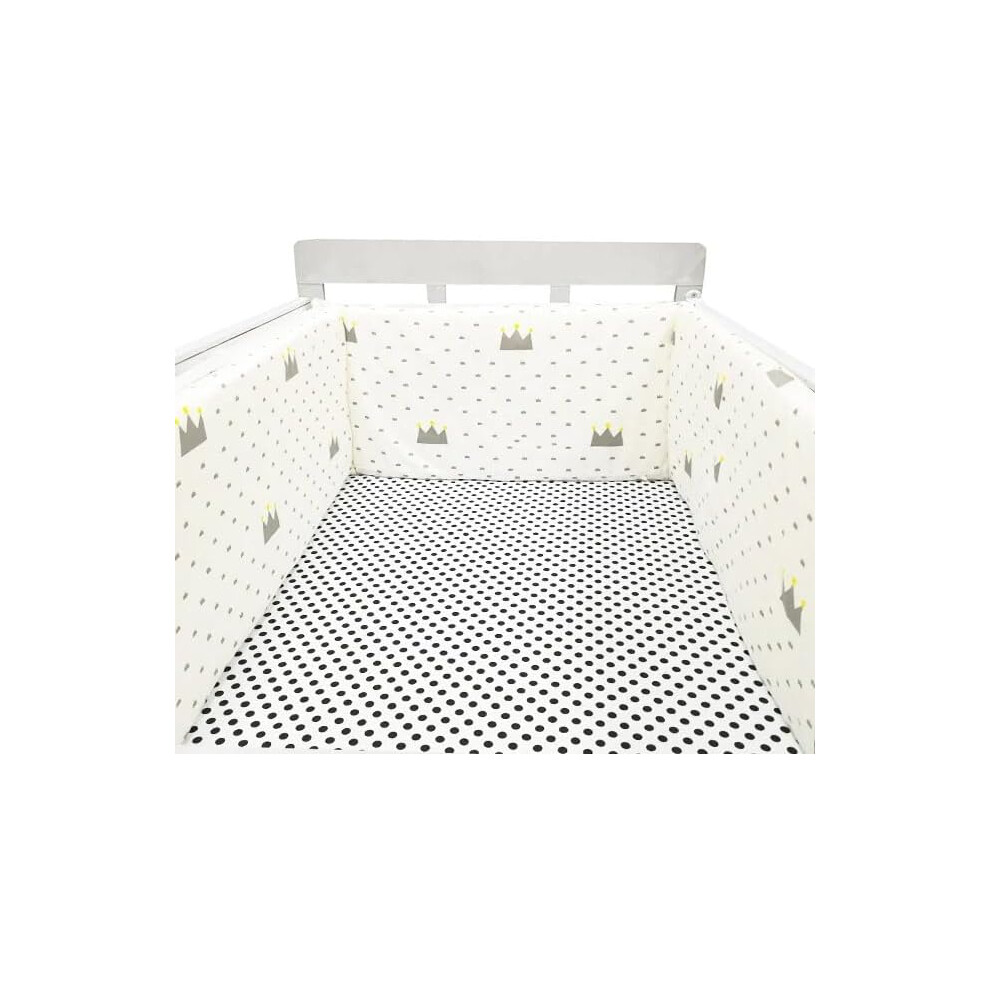 (100cm, 4#) Bed border for baby bed, soft and safe border for baby's sleep, protects against shocks, for baby bed and cot, hypoallergenic and washable