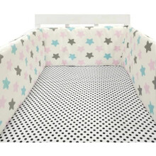 (100cm, 6#) Bed border for baby bed, soft and safe border for baby's sleep, protects against shocks, for baby bed and cot, hypoallergenic and washable