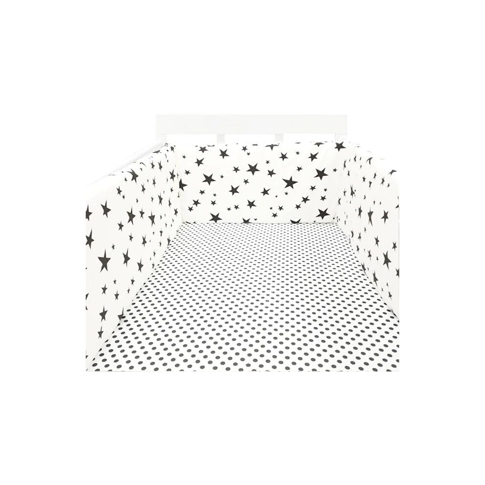 (150cm, 5#) Bed border for baby bed, soft and safe border for baby's sleep, protects against shocks, for baby bed and cot, hypoallergenic and washable