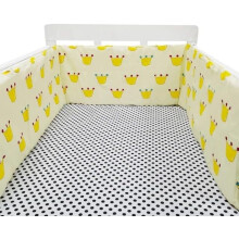 (50cm, 1#) Bed border for baby bed, soft and safe border for baby's sleep, protects against shocks, for baby bed and cot, hypoallergenic and washable